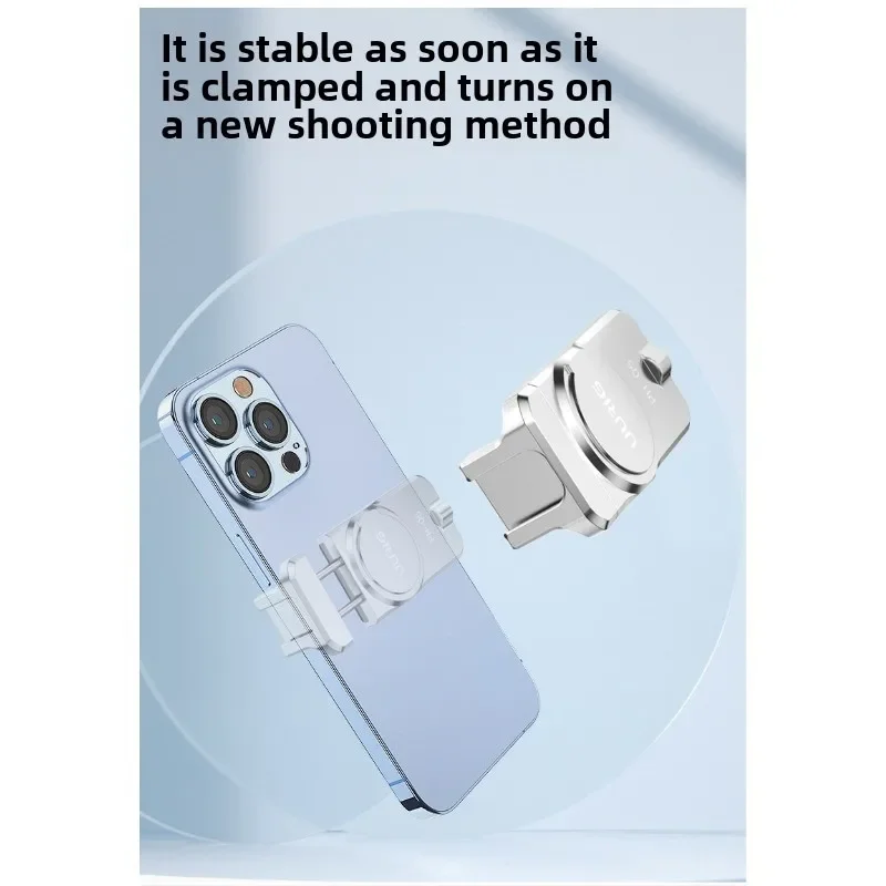 PH-05 Magnetic Phone Clip for OM 6 / OM 5 /  4 /  4 SE Gimbal Stabilizer with Cold Shoe Mount for Led Light Microphone