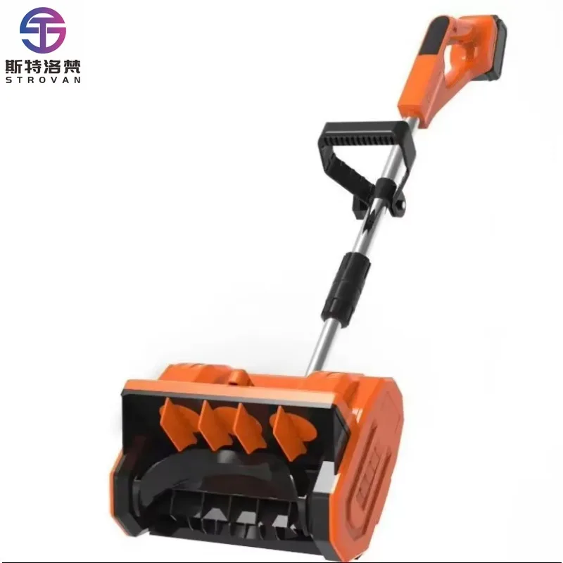 

XMSJ 20V Cordless Electric Handheld Snow Shovel Green Aluminum Handle Foldable Heavy Duty Snowplow Rechargeable Battery Power To