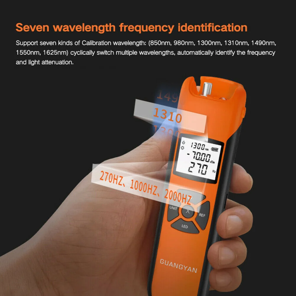 

Lightweight LCD Power Meter for Fiber Optic Testing Accurate Measurement and Automatic Data Overwrite Function