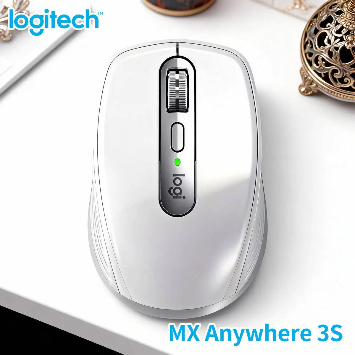 

Logitech MX Anywhere 3S Wireless Mouse for Writers Home Office Noiseless Use