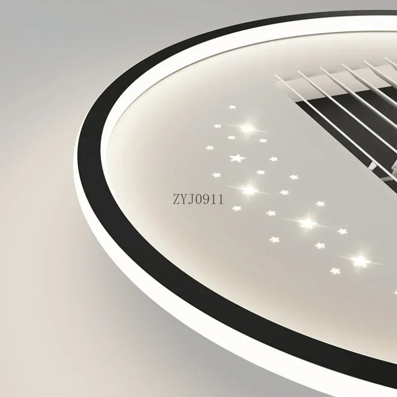 *LED Ceiling Fan Lamp Wind Wheel Invisible Master Bedroom Dining Room Living Room Ceiling Lighting Lustre Luminaire