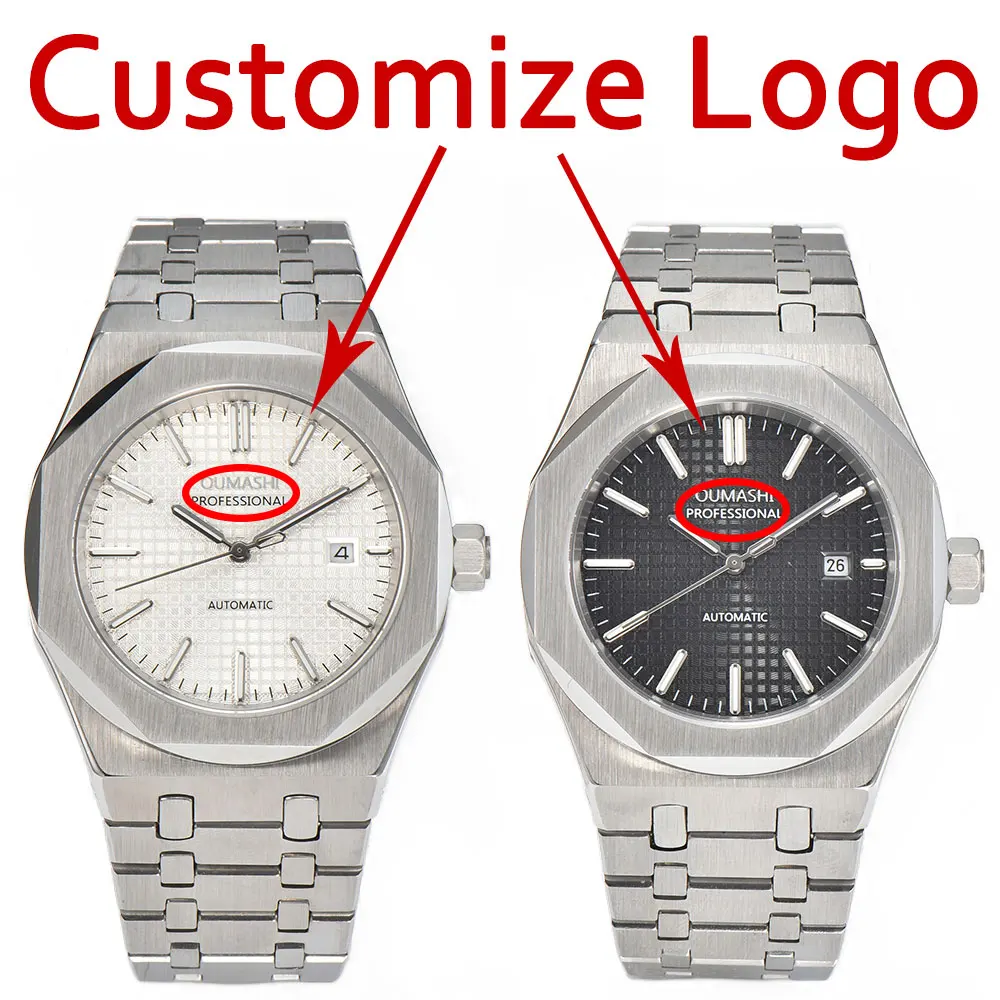 

Custom Logo Watch 42MM Men's Watch 8215 Automatic Mechanical Movement 316l Steel Case Sapphire Crystal 100m Waterproof Watch