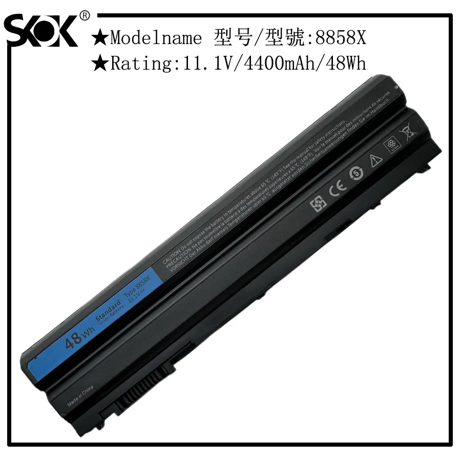 8858X 48Wh Laptop Battery Replace for Dell Inspiron 14R 5420 15R 5520 Latitude E5420 E5520 E6420 E6520 Vostro 3460 3560 Series