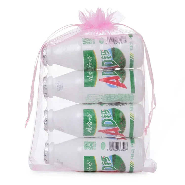 50pcs 17x23cm Drawstring Organza Bags Jewelry Packaging Display Bags Christmas Halloween Wedding Birthday Party Candy Gift Bags