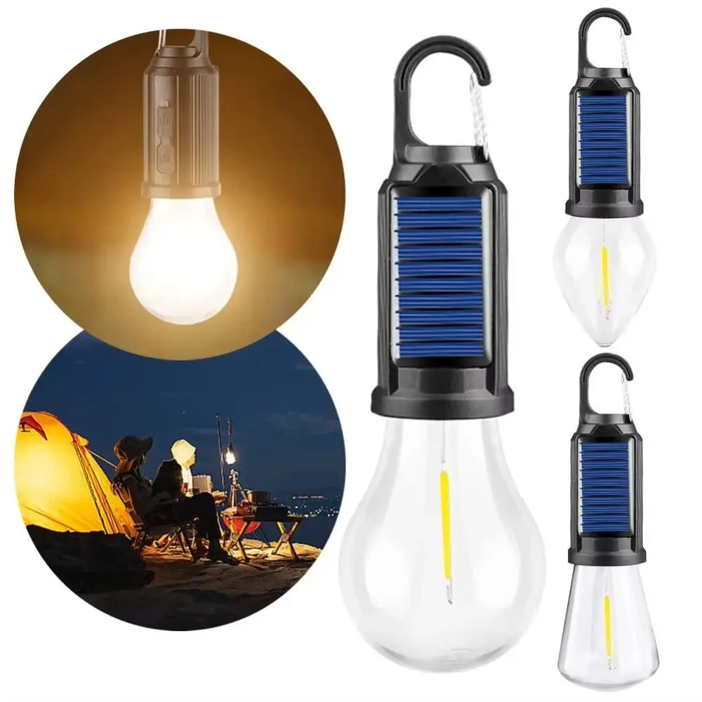 

Convenient 4 Modes Solar Powered LED Lamp Handheld Rechargeable LED Lighting Lantern Waterproof ABS Camping Lamp Fishing