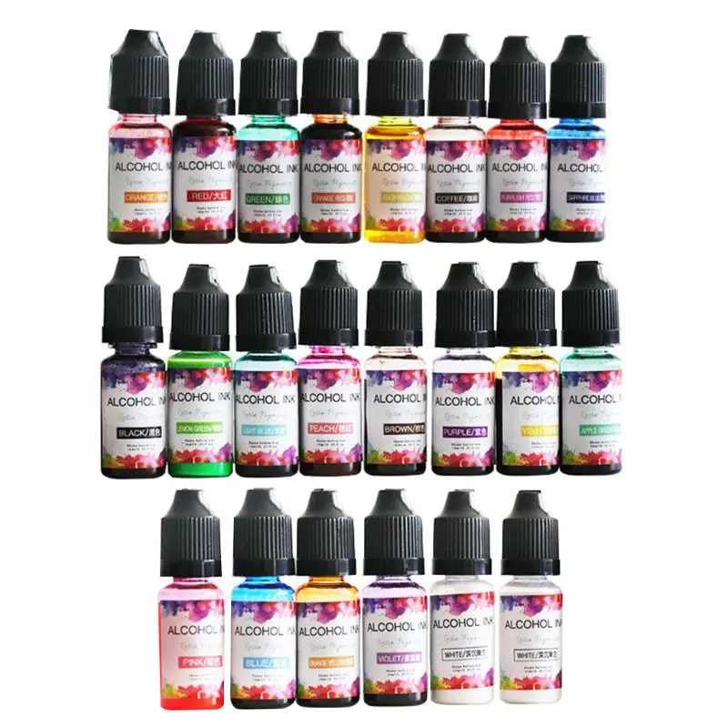 E0BF 22 สีอีพ็อกซี่สี Liquid Colorant หมึก Diffusion UV เรซิ่น DIY หัตถกรรม