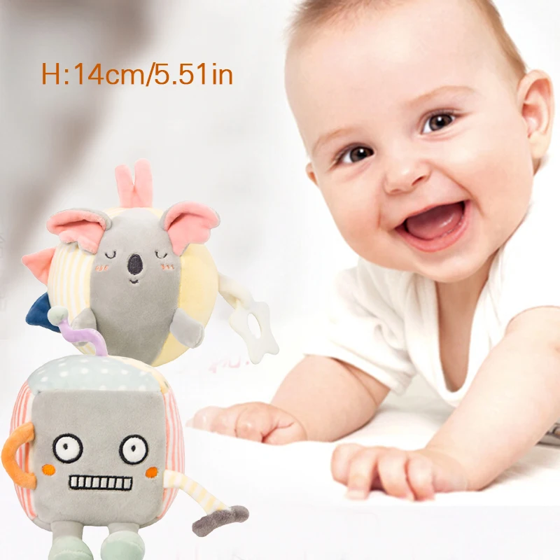 Plush Rattles Baby Newborn Hands Catch Plush Bell Toys Educational Gift For Kids Shower Gift