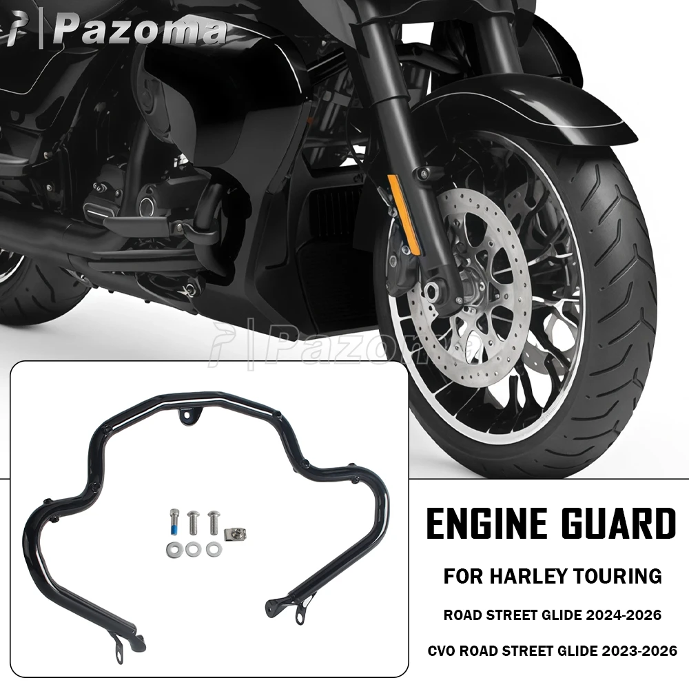 Motorcycle Fairing Lower Engine Guard Falling Bumper Protection Highway Crash Bar For Harley Touring FLTRX 2024-26 FLHXSE 23-26