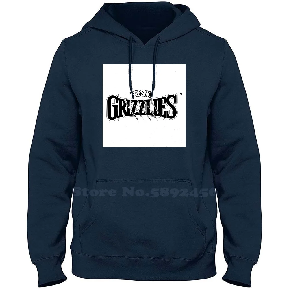 Fresno Grizzlies Casual Clothing Sweatshirt 100% Cotton Graphic Hoodie