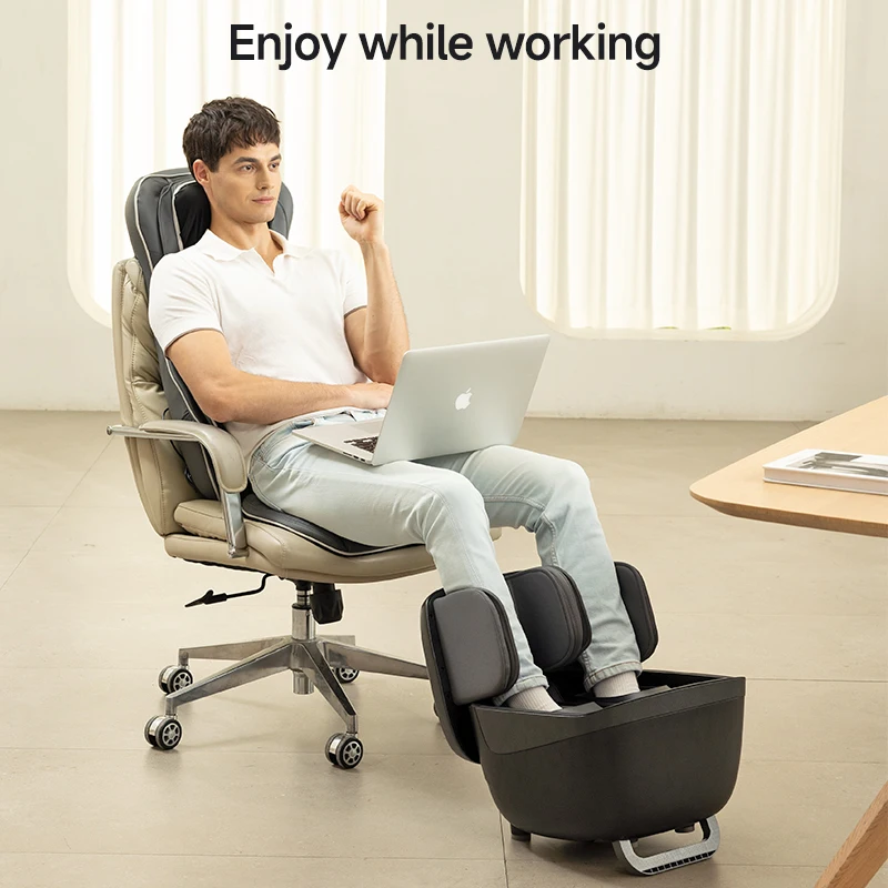Electric Repor Shiatsu Therapy Foot Massager Machine Foldable And Air Compression With Kneading For Leg And Calf Massage