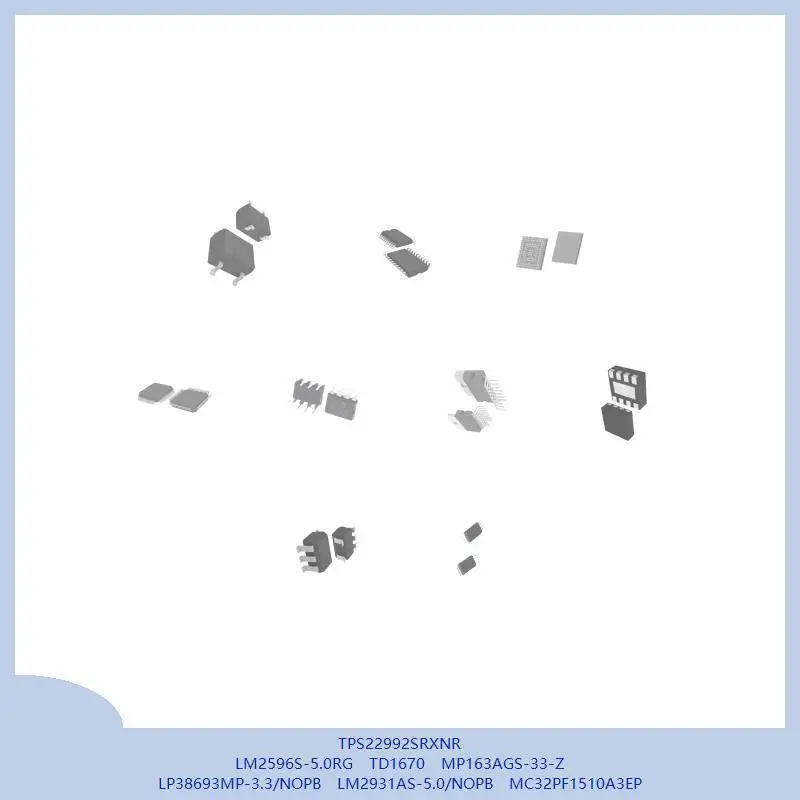 

TPS22992SRXNR LM2596S-5.0RG TD1670 MP163AGS-33-Z LP38693MP-3.3/NOPB LM2931AS-5.0/NOPB MC32PF1510A3EP