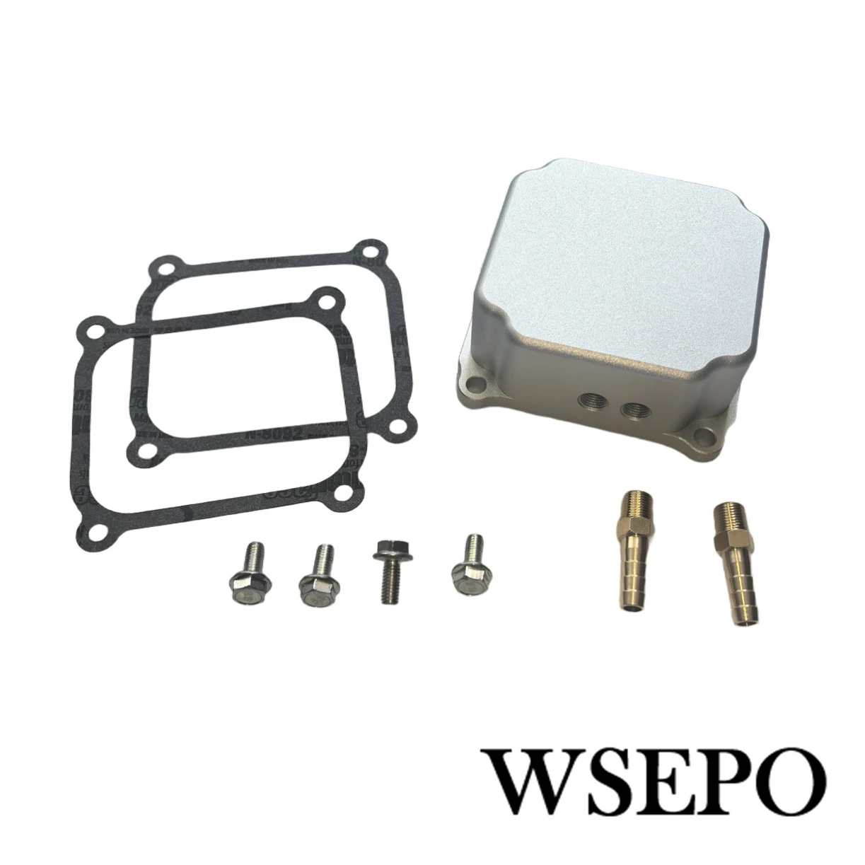 Billet Valve Cover With NPT Nozzle and Gaskets Kit For Predator Hemi 6.5HP 212CC Model Race Kart  Minibike Engine