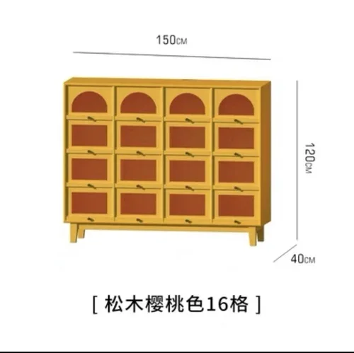

Шкаф-сервант в японском стиле, шкафчик с несколькими ячейками, комод для хранения, входной шкаф