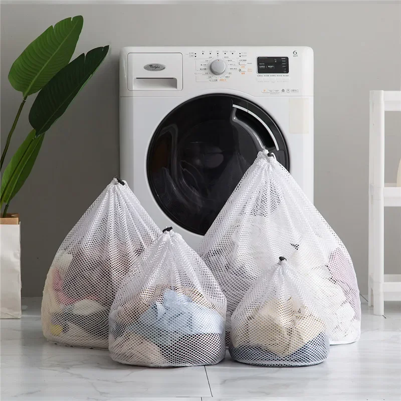 Super large Mesh Laundry Bag - Machine Washable, Travel and Laundry Use, with Drawstring Closure for Blouses, Hosiery