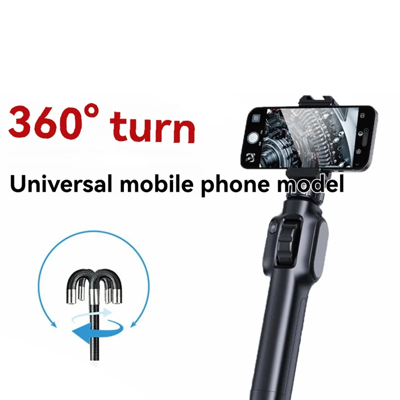 2MP Mini Type Industrial Borescope Endoscope For Cars Inspection, 360 Degree Rotation Camera With 8 LED For Smartphone-Y47A