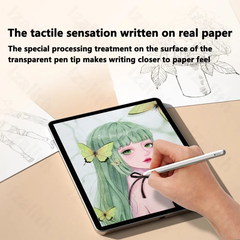 Кончики для карандашей Apple Pencil 1-го 2-го поколения, двухслойный прозрачный тонкий наконечник для карандаша Apple, хватит на 4 года использования