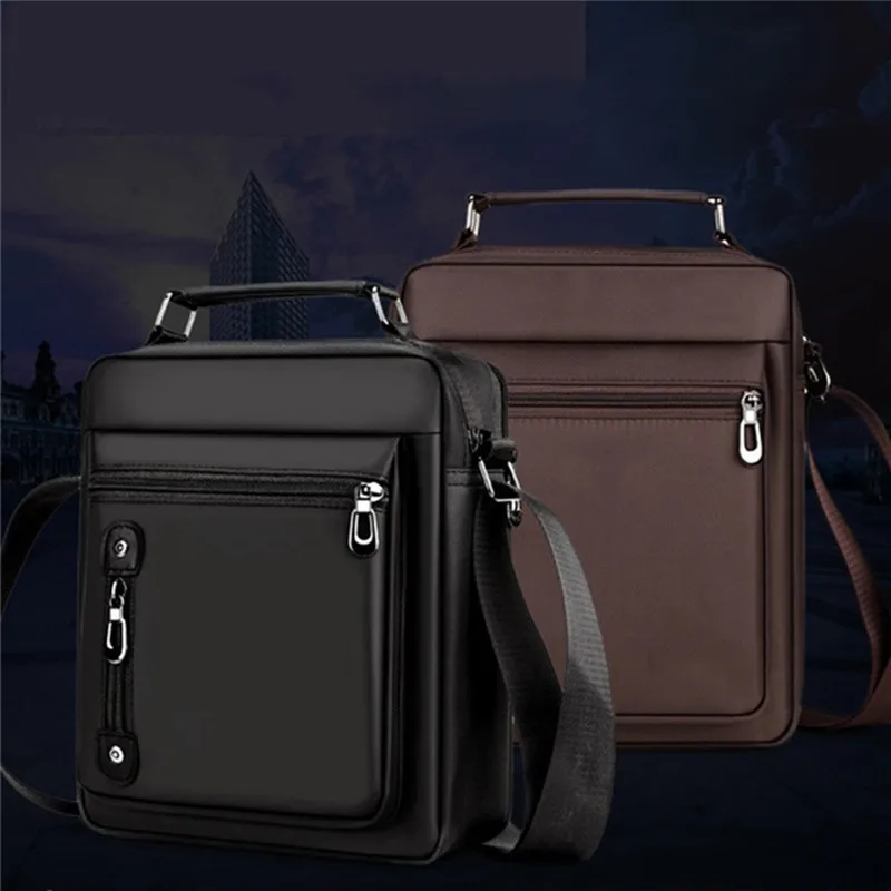 High Quality Oxford Waterproof Shoulder Bag Casual Exquisite Men Crossbody Bag 2023 New Solid Color Classic Zipper Handbag