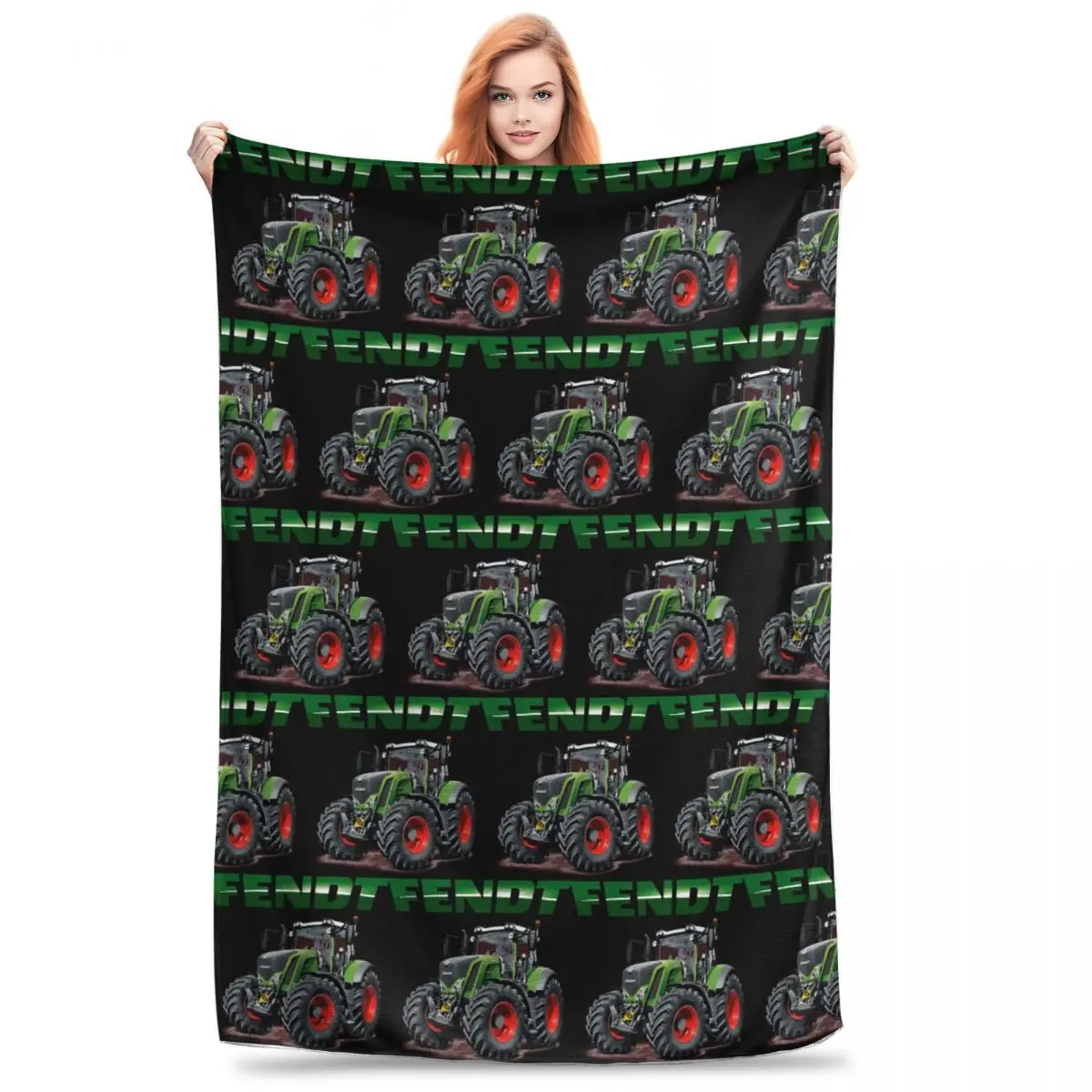 Fendt German Tractors Blankets Flannel Portable Sofa Throw Blankets For Couch Bedding Outdoor Throws Bedspread Quilt