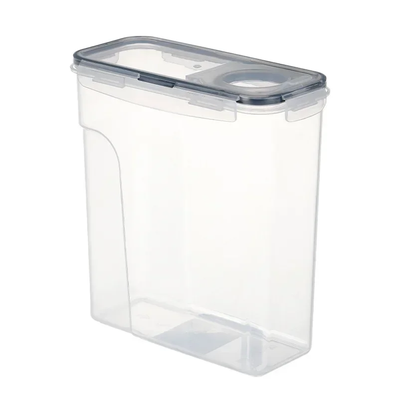 4L Kitchen Sealed Tank Flap Grain Storage Box Refrigerator Side Door Plastic Storage Box Fresh Milk Powder Tank