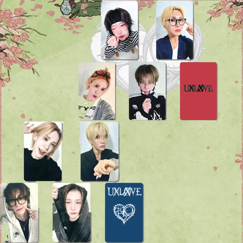 

KPOP XLOV New Album UXLXVE Glossy Photocards High Quality Double Sides Printing LOMO Cards Wumuti Rui Hyun Haru Fans Collection