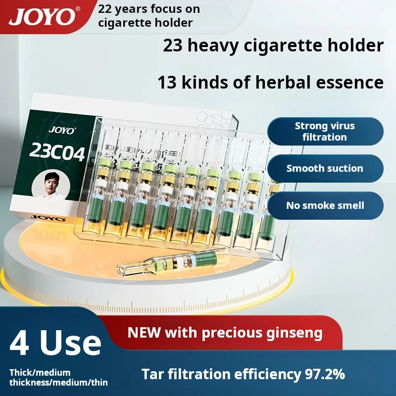 

JOYO 120pcs Disposable Cigarette Filtration Holder Ginseng 13 Kinds of Concentrated Herbal Essence All Size Health Smoking