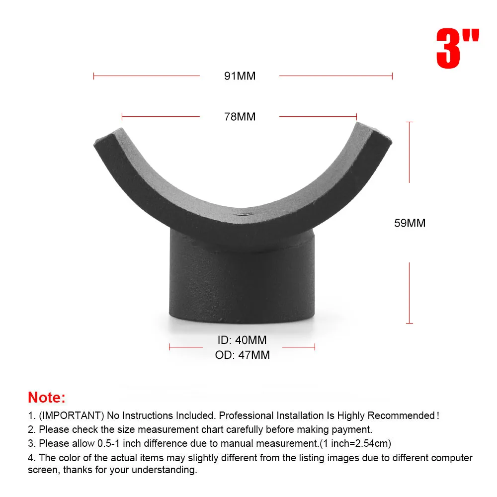 3inch/4inch Jack for of Black Lifting Axles Saddle Hydraulic Jack Adapter Made of Iron