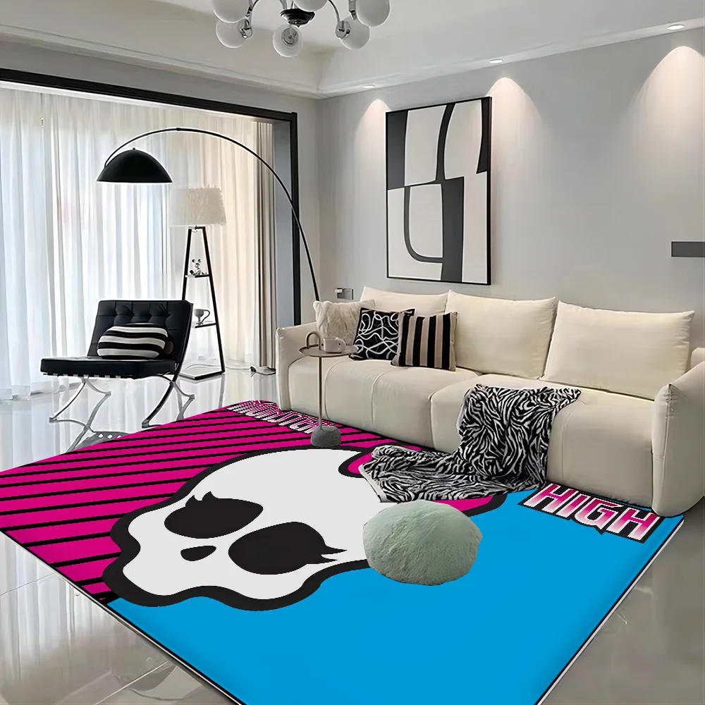 

3D M-Monster H-High Anime Cartoon Bathroom Mat Kids Room Bedroom Decoration Balcony Anti-Slip Doormat Living Room Welcome Rug