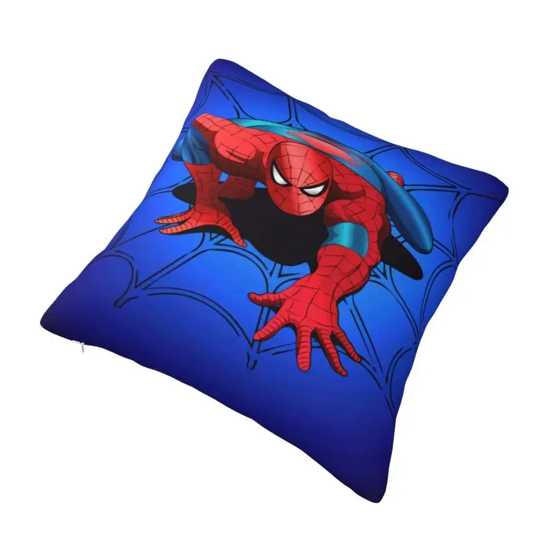 Custom Spider Web Spiderman Pillow Covers Chair Cushion Cover Square Pillowcase