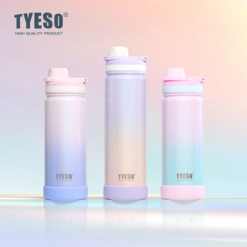 

600ml/750ml Sports Thermos Bottle Keeps Cold and Hot Car Outdoor Vacuum Insulated Portable 304 Stainless Steel Cup Water Bottle