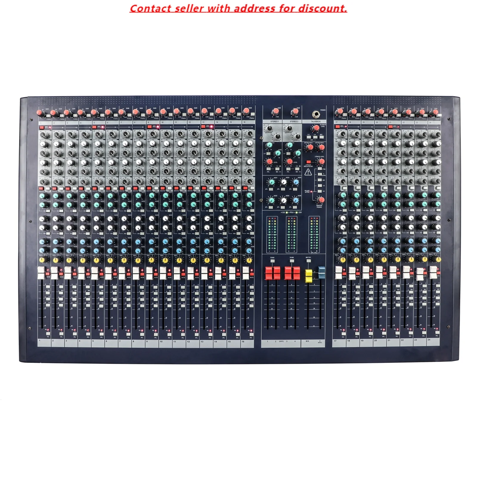 

LX9-24 Large Model 24 Channel 6AUX Audio Mixer Stage Equipment Digital Console