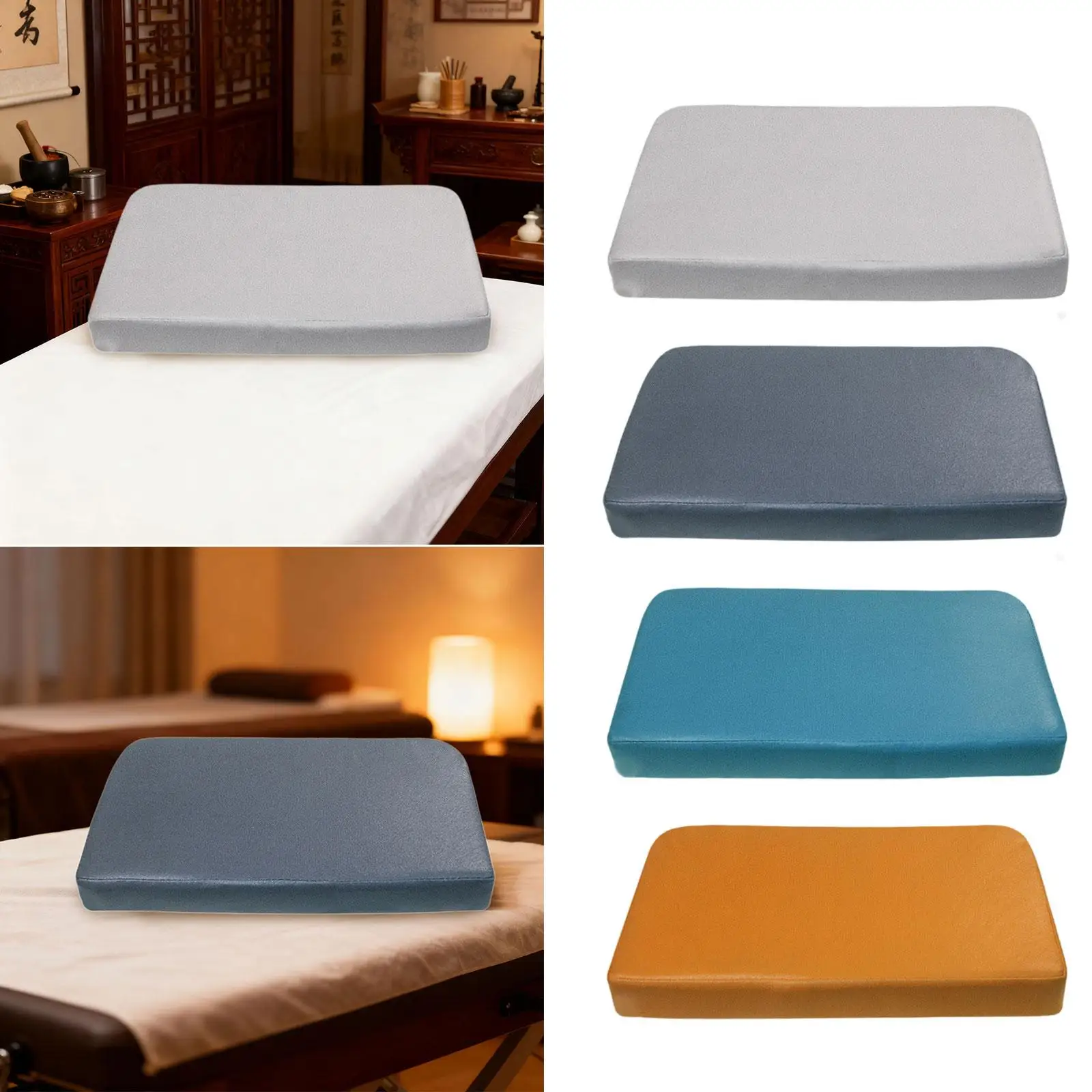 Ergonomic Beauty Spa Pillow with Anti Sag Design Small Comfortable Headrest for Massage Bed and Table