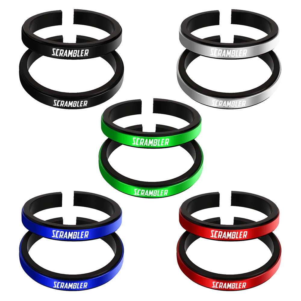 For DUCATI Scrambler 800 400 Motorcycle Adjustment Shock Absorber Auxiliary Rubber Ring CNC Accessories Fit 30MM-52MM