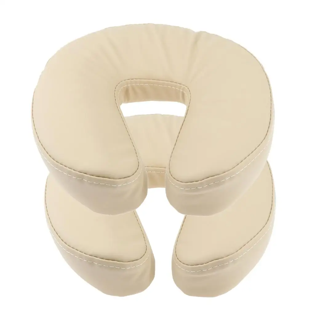 

Soft Sponge Face Cradle Pillow for Massage Table Curved Surface Cushion for Salon Facial Treatments