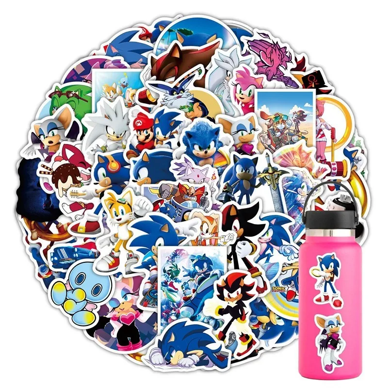 50 قطعة/الحزمة لا تكرار الظل ملصقات مقاومة للماء هدية حفلة صغيرة للأطفال لعبة ملصق