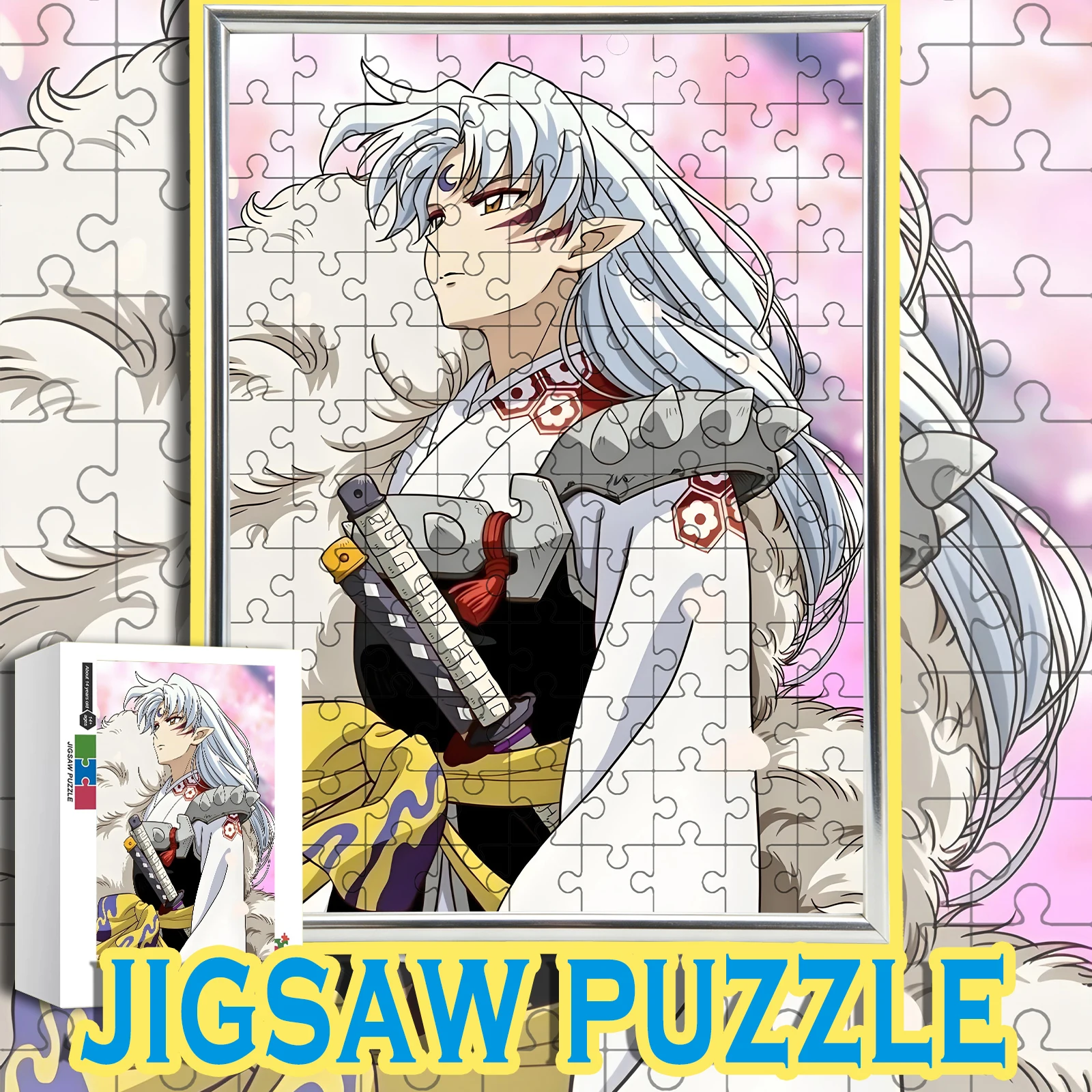 

Классическая аниме-головоломка с эстетикой Инуяши и Сессёмару, средняя сложность, 108-1000 деталей, подарок