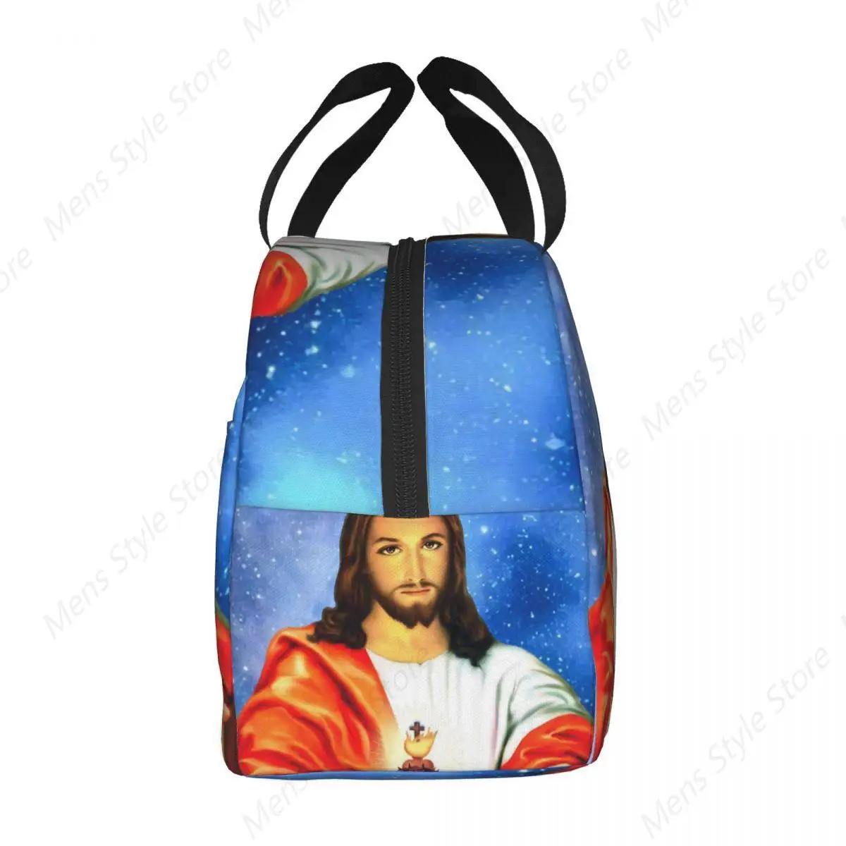 Sacred Heart Of Jesus Lunch Bag for Women Christian Catholic God Thermal Cooler Insulated Bento Box Outdoor Camping Picnic Bags