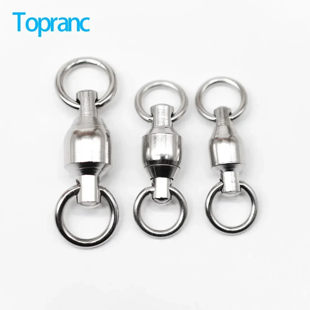 20 Stücke Angellager Wirbel Solide Ringe Heavy Duty Edelstahl Angeln Stecker # 0- # 8, zum Salzwasser- und Süßwasserangeln