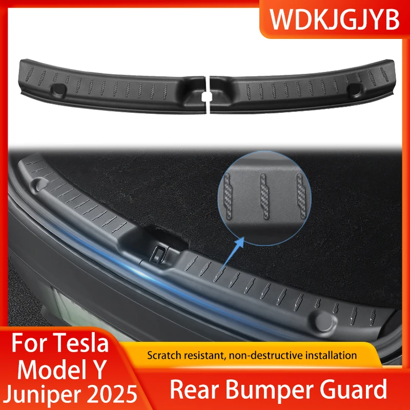 

Защита заднего бампера багажника для новой Tesla Model Y Juniper 2025+ Коврик для порога багажника Разделенный тип Защита порога багажника