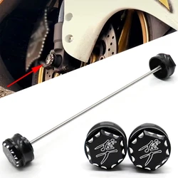 Front Axle Caps Hex Engraved Ball Cut Edge For HAYABUSA 1999-2020 Motorcycle Accessories Wheel Fork Sliders Falling Protection