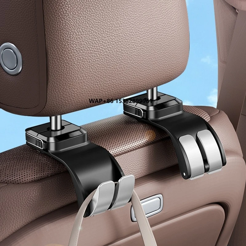 

Universal Car Seat Back Hook - Heavy Duty Plastic, Anti-Scratch, Ideal for Bags & Accessories