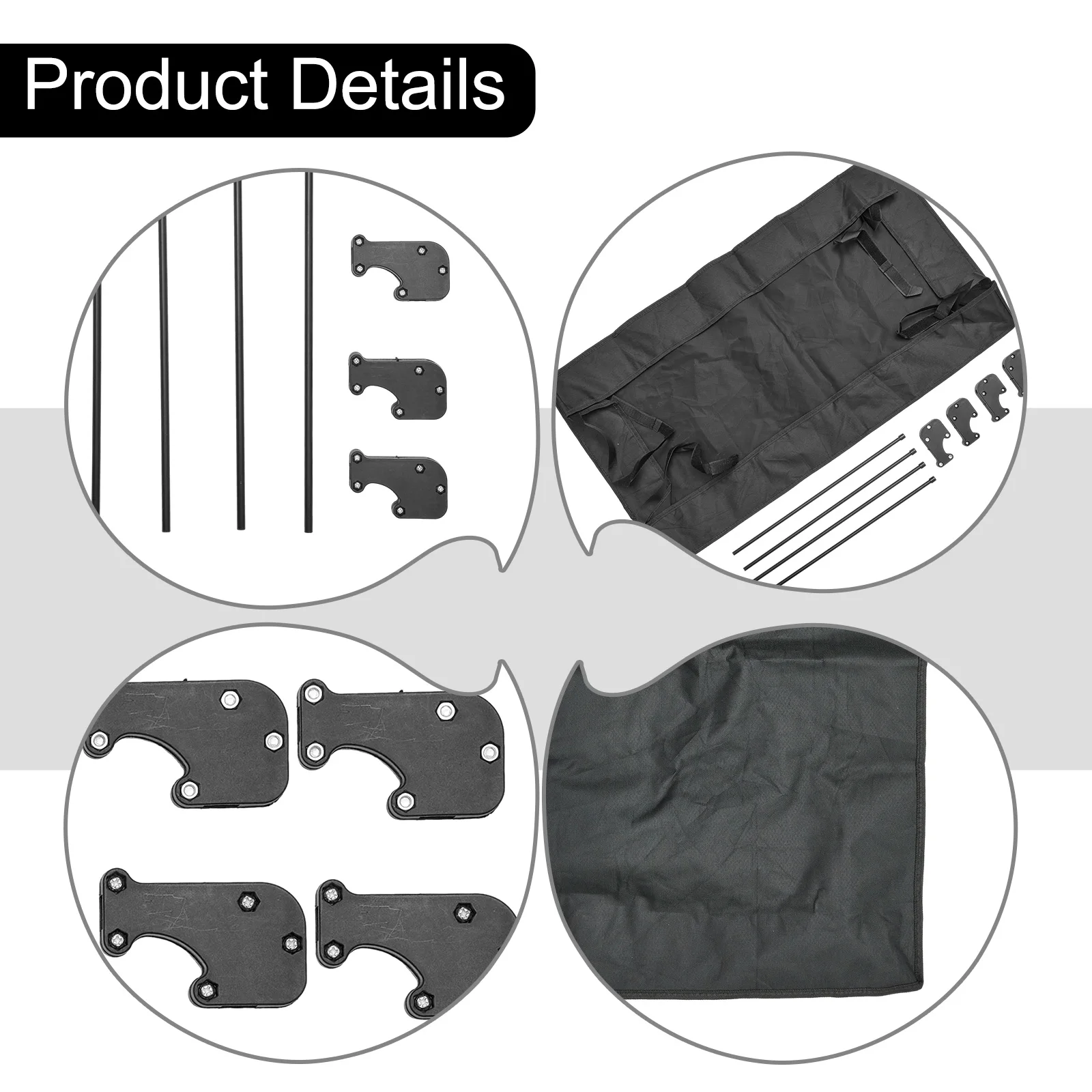 مظلة قابلة للإزالة لمرفق عربة غطاء ظل الشمس لعربة العربة غطاء مقاوم للماء معدات التخييم