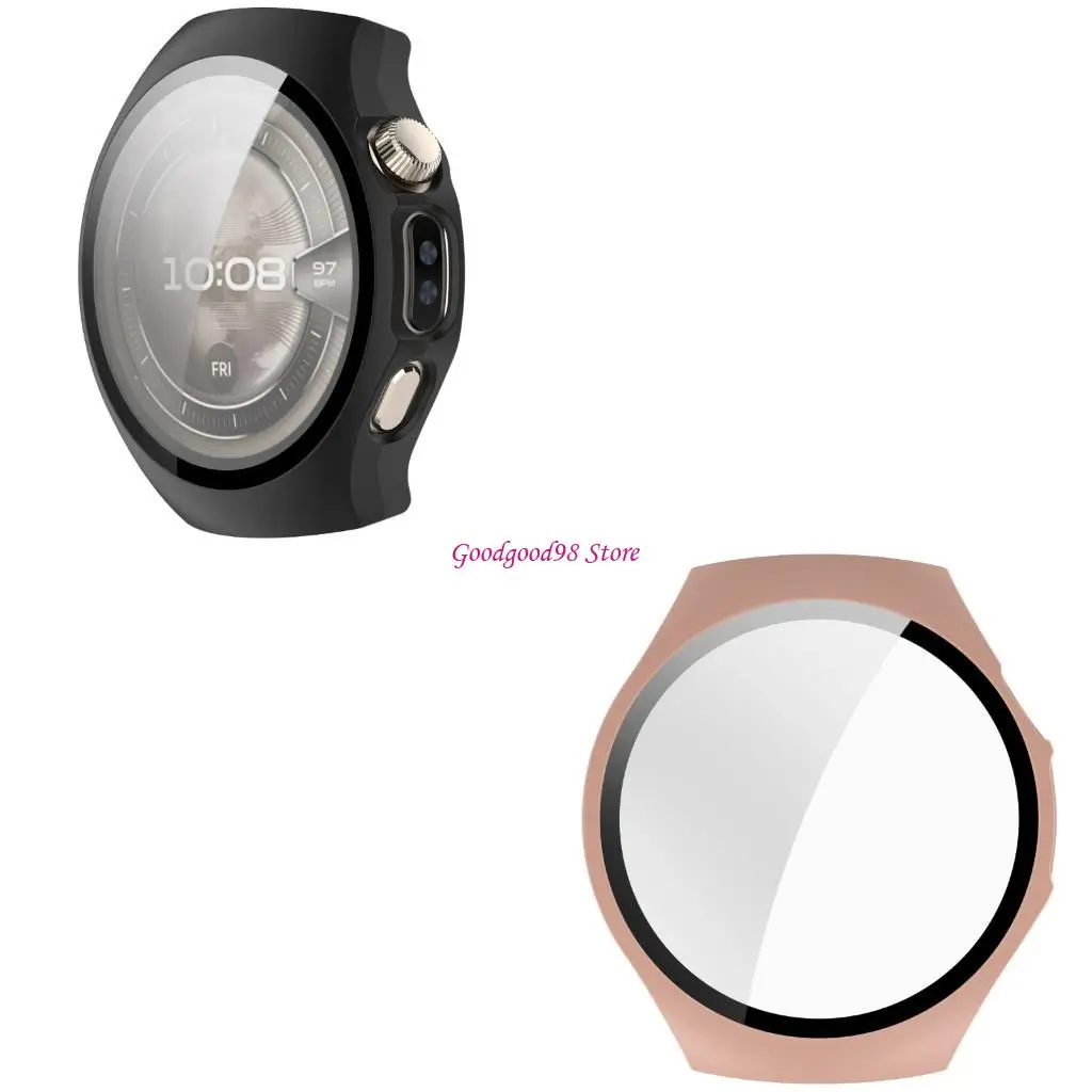 

Protective Shell with Tempered Glass Film Screen Protector Film for Watch 5 42mm Watch Cover Watch Housing W8EC