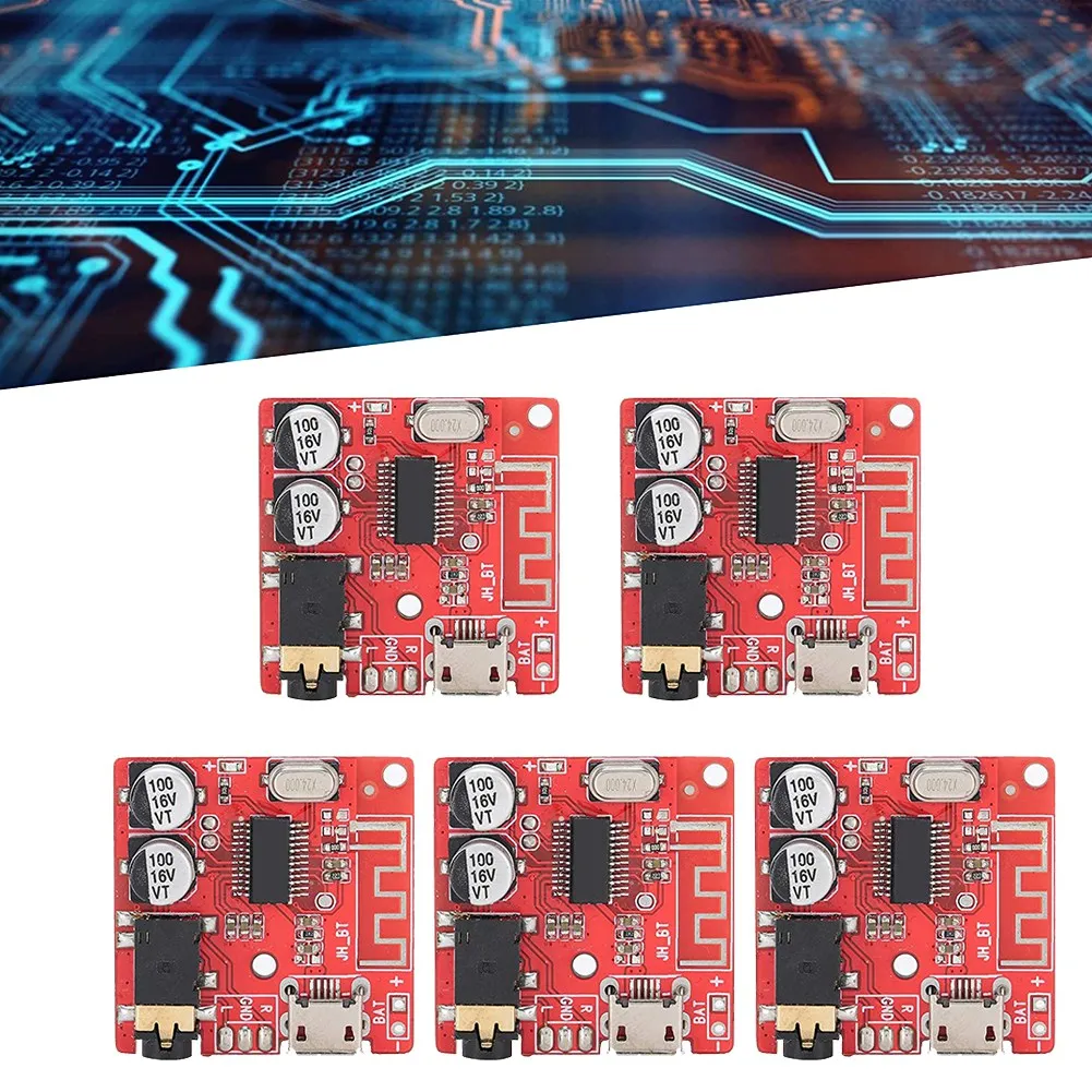 -A65I 5PCS DIY Bluetooth 5,0 Empfänger Bord Verlustfreie Decoder Board Wireless Stereo Musik Modul, Lautsprecher Verstärker Modul
