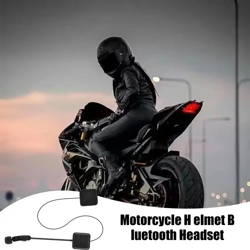 Helmets Speakers Mic Helmets Kit Full Face Ultra-Thin Moto Headphones V5.3 Intercom Speakers Noise Cancellation High-Definition