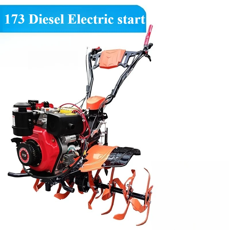 마이크로 경운기 디젤 가솔린 소형 다기능 가정용 로터리 경운기 제초 배수로 경운기 수경겸용