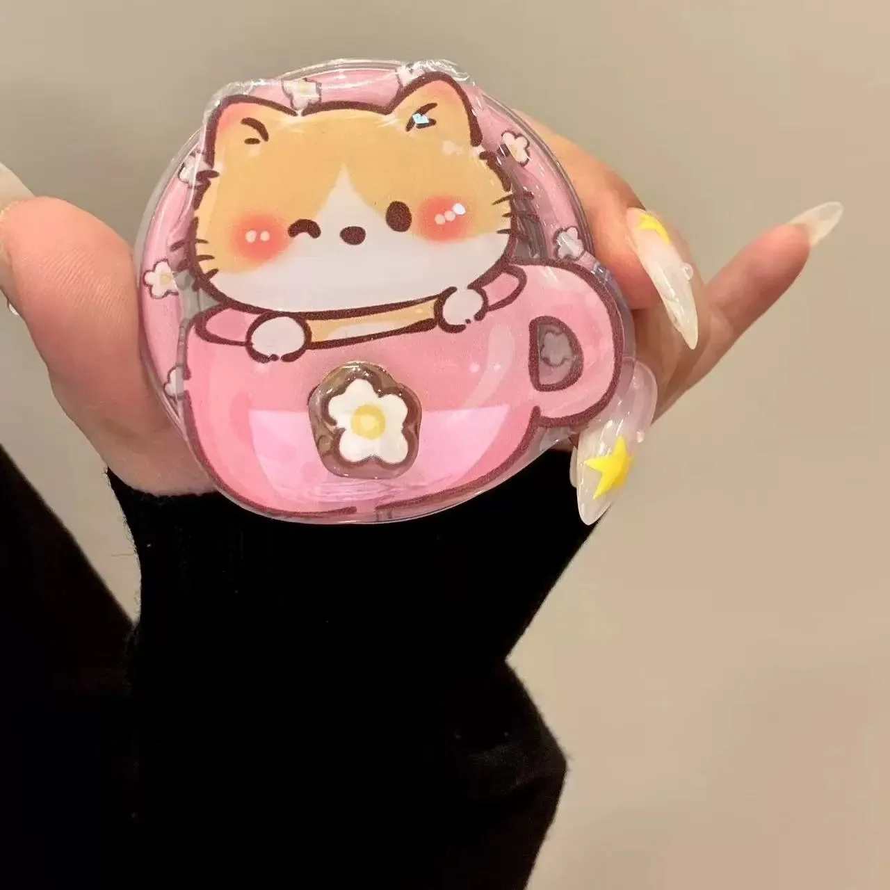 新しい漫画の泣き虫赤ちゃん、マグセーフ磁気ホルダーに適しています、携帯電話エアバッグ、デスクトップ、強力な吸着、サムスン、シャオミ用