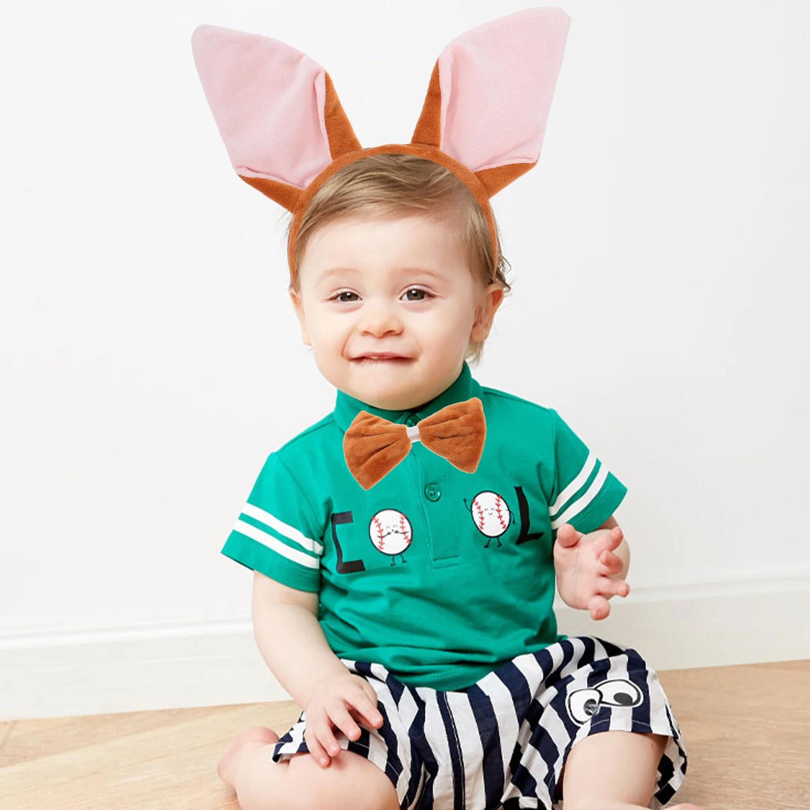 

3 шт., аксессуары для косплея лисы: повязка на голову с лисьими ушками, комплект с галстуком-бабочкой и хвостом для платья с животными, для детей, женщин, взрослых, Хэллоуина, карнавала, джунглей