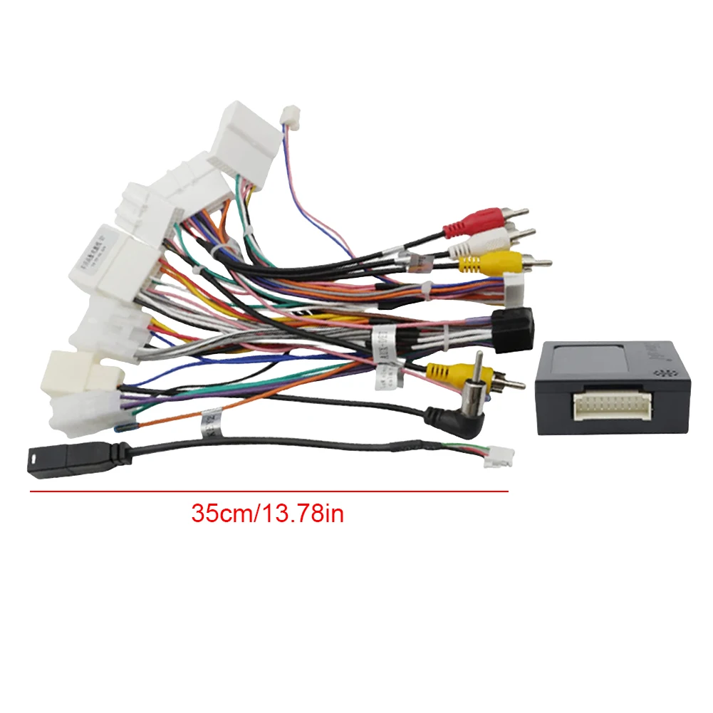 16Pin Car Radio Stereo Audio Head Unit Harness Power Adapter Cable Wired Harness Connector Canbus Box Support JBL AMP For Toyota
