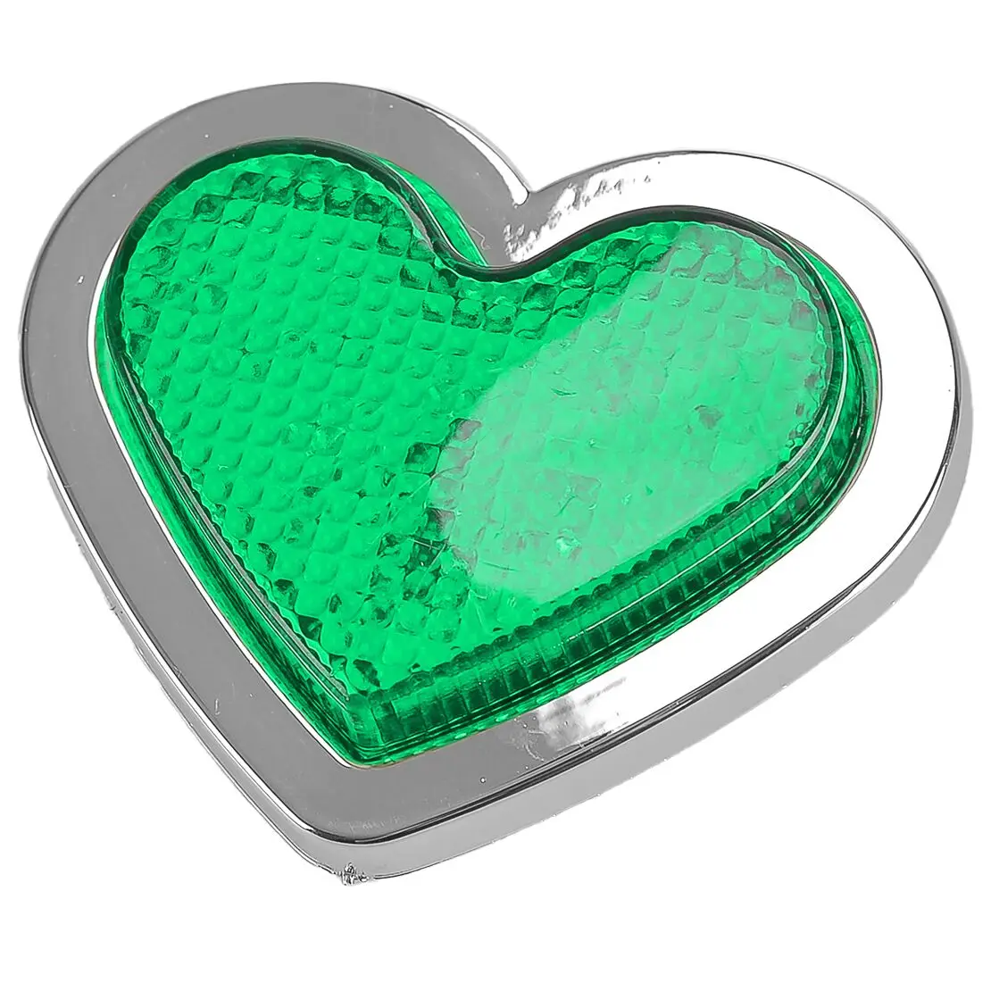 Green Heart Shaped Side Marker LED Light Turn Signal Indicator Lamp Universal for 12-24V Car Van Truck Trailer