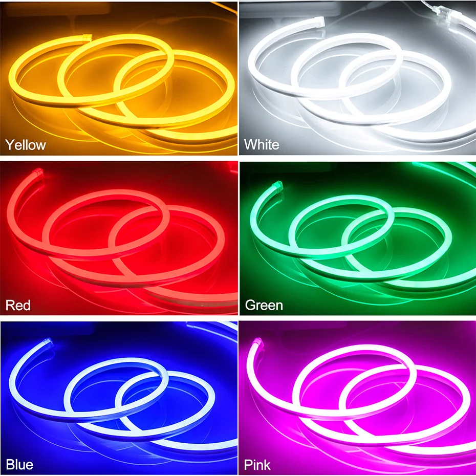 Tuya WiFi LED Neon Streifen 2835 Flexible Band FÜHRTE Streifen Lichter 220V EU Wasserdicht Flexible Band Band Bluetooth App fernbedienung